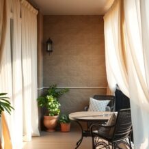 Zasłony na taras i balkon: jak wybrać materiały i montaż dla komfortu, prywatności i ochrony przed słońcem oraz wiatrem